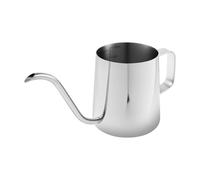 Arrosoir à long bec pour plantes d'intérieur - 350 ml - En acier inoxydable 304 - Mini arrosoir avec poignée ergonomique - Pour plantes grasses et fleurs de jardin (argenté)