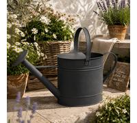 Arrosoir arrosoir pot en tôle pot en métal pot décoratif anthracite jardin 7,...