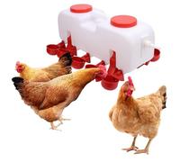 Arrosoir Automatique de Poulet avec 10 Tasses d'eau pour l'eau Douce Continue, Arroseur de Poulet de Tasse de Remplissage D'individu approprié au Canard de Caille et à d'autres