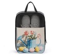 Arrosoir avec tulipes à l'intérieur du sac à chaussures pour voyage usage quotidien sac de rangement anti-poussière pochette à chaussures de golf