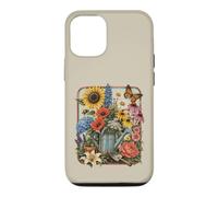 Arrosoir de Fleurs de Jardin Vintage Papillon Jardinier Art Coque pour iPhone 12/12 Pro