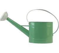 Arrosoir Déco Métal Rétro Vert Pastel avec accents blancs Jardin Balcon Intérieur 52,5x15x30cm