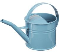 Arrosoir Déco Pot de fleur Bleu Métal 28x13x17cm 1,25l Jardin Balcon Décoration