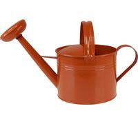 Arrosoir décoratif en métal de style campagnard brun orange 26cm 5L - Utilisable de manière polyvalente comme pot à plantes & arrosoir décoratif