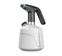 Arrosoir électrique 0.9/1/2L, pulvérisateur désinfectant for la Maison, Bouteille 2000mAh, Char USB, buse réglable, Outil de Jardin,Puissant et précis(New 2L Black White)