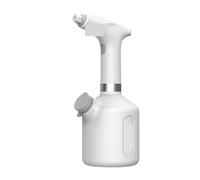 Arrosoir électrique 0.9/1/2L, pulvérisateur désinfectant for la Maison, Bouteille 2000mAh, Char USB, buse réglable, Outil de Jardin, Polyvalent, Facile à Utiliser(New 900ML Pure White)