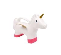 Arrosoir en forme de licorne - Blanc/Rose - L 33,3 x P 16,5 x H 23 cm