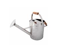 Esschert Design Arrosoir inox 8 L avec poignées en bois gris