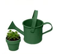 Arrosoir en métal galvanisé avec long bec - Arrosoir étanche intérieur/extérieur - Mini arrosoir résistant à la rouille pour plantes d'intérieur, balcon, jardin et parterres de fleurs Design compact