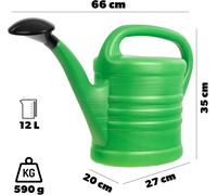 Arrosoir en plastique-Outil de jardinage pour intérieur et extérieur-Avec crépine-Pour arrosage,fleurs,plantes d'intérieur,jardin,maison,appartement-12 l