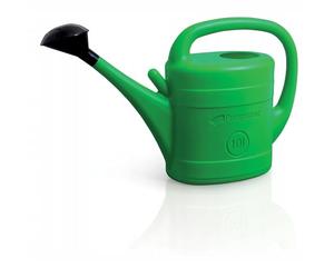 Arrosoir en plastique ovale vert 14L classique pour l'arrosage des plantes