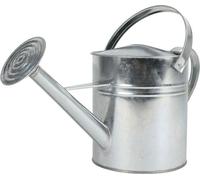 Arrosoir en zinc avec pomme de douche argenté - 5 litres - arrosoir pour fleurs intérieur et extérieur