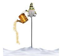 Arrosoir Lampe Solaire Noël Décoratif Jardin Éclairage | Nain de jardin à énergie solaire pour cour, jardin, pelouse, patio, porche, allée, aménagement paysager, maison de vacances