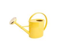 Arrosoir 4L - Acier galvanisé Peint Jaune - avec Pomme métal et Grille en Laiton - Léger et Robuste - Grande Anse Ergonomique - Idéal arrosage Fleurs, Plantes, Balcon et Jardin - 020344