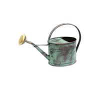 Guillouard Arrosoir Ovale en acier galvanisé 1,75 L avec pomme vert vieilli