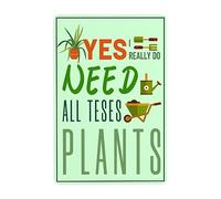 Arrosoir Pour Plantes, J'Ai Vraiment Besoin De Toutes Les Plantes Teses Plaque Étain Signe Drôle Affiche Poster Plaque Vintage Métal Tôle Signe Pour Salle De Bain Maison Cuisine