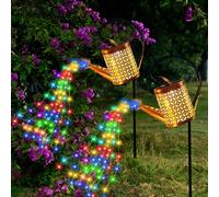 Arrosoir solaire avec guirlandes lumineuses, décoration de jardin en métal, éclairage de nouveauté extérieur, lampe suspendue en métal étanche, éclairage de jardin à LED alimenté par énergie solaire p