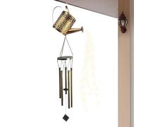 Arrosoir solaire avec lumières en cascade - Forme rétro - Décoration d'intérieur avec carillon à vent - Lampes solaires de jardin - Pour jardin, terrasse, pelouse, aménagement paysager, cour, allée
