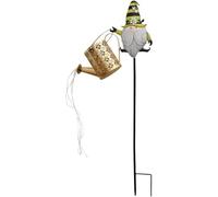 Arrosoir solaire d'extérieur à LED avec piquet de nain, lanterne en métal à suspendre pour terrasse, cour, pelouse, allée, lumière solaire étanche pour paysage nocturne