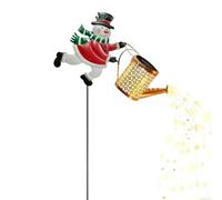 Arrosoir Solaire,Lumières Solaires Bouilloire Bonhomme De Neige - Lanterne Étanche pour Paysage - pour Jardin Cour Porche Pelouse Allée Aménagement Paysager
