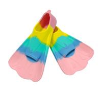Arrovarp 1 paire de palmes de natation 36-38 en silicone, palmes de natation, palmes de natation professionnelles courtes, activités de plongée avec tuba pour hommes, femmes, adolescents, enfants