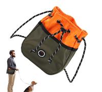 Arrovarp Pochette de Dressage pour Chien, Sac à bandoulière pour friandises - Support réglable et étanche pour Aliments secs, bœuf, Poulet, lingettes humides