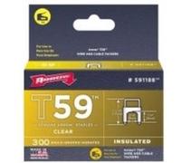 Arrow - 1 boite de 300 agrafes cavaliers isolés 17mm pour cables Ø8 mmt59 G