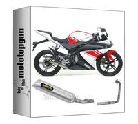 arrow 51503AO + 51003KZ ligne complete approuve catalyse thunder aluminium embout acier compatible avec yamaha yzf r125 r-125 2008 2009 2010 2011 2012 2013 mototopgun