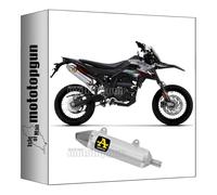 arrow 52510AO pot echappement approuve thunder aluminium embout acier compatible avec aprilia rx - sx 125 2024 mototopgun