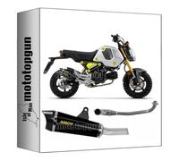 arrow 52511XKN + 52006MI ligne complete approuve open x-kone nichrom noir embout carby compatible avec honda msx 125 grom 2021 2022 2023 mototopgun