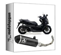 arrow 53508ANN + 53056MI ligne complete approuve open urban aluminium noir embout acier noir compatible avec honda forza 125 2017 2018 2019 2020 mototopgun