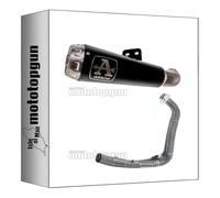arrow 71156PRN + 71655MI ligne complete race bas pro-race nichrom noir embout acier compatible avec yamaha tracer 7 2021 2022 2023 mototopgun