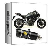 arrow 71817AKN pot echappement approuve thunder aluminium noir embout carby compatible avec yamaha mt07 mt-07 2014 2015 2016 2017 2018 2019 2020 mototopgun