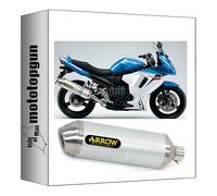 arrow 71822AO + 71372MI pot echappement approuve race-tech aluminium embout acier compatible avec suzuki gsx 650 f 2007 2008 2009 2010 2011 2012 2013 2014 2015 mototopgun