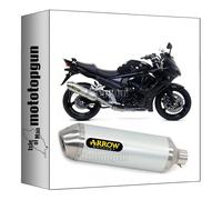 arrow 71822AO + 71372MI pot echappement approuve race-tech aluminium embout acier compatible avec suzuki gsx 1250 fa 2010 2011 2012 2013 2014 2015 2016 mototopgun