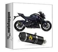 arrow 71828AKN pot echappement approuve race-tech aluminium noir embout carby compatible avec suzuki gsx-s 1000 2015 2016 2017 2018 2019 2020 mototopgun