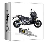arrow 71864PKC pot echappement approuve short race-tech titanium embout carby compatible avec honda xadv x-adv 750 2017 2018 2019 2020 2021 2022 2023 mototopgun