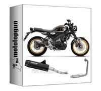 arrow 71948RB + 51019KZ ligne complete approuve catalyse rebel aluminium noir embout carby compatible avec yamaha xsr 125 2022 2023 mototopgun