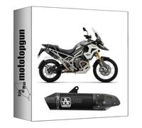 arrow 72002VAN pot echappement race veloce aluminium noir embout carby-c compatible avec triumph tiger 1200 2022 2023 mototopgun