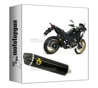 arrow 72625AKN pot echappement approuve maxi race-tech aluminium noir embout carby compatible avec honda africa twin 1100 2020 2021 2022 2023 mototopgun
