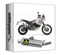 arrow 72638AO pot echappement approuve indy-race aluminium embout acier compatible avec ducati desert-x 950 2024 mototopgun