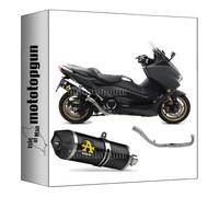 arrow 73514AKN + 73013MI ligne complete approuve open race-tech aluminium noir embout carby compatible avec yamaha tmax t-max 560 2020 2021 mototopgun