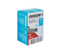 Arrow Agrafes en fil plat T50 10mm, paquet XXL de 5000 pièces, agrafes pour agrafeuses manuelles, électriques et à marteau, idéales pour les films plastiques et le carton
