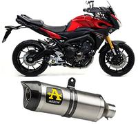 Arrow d'échappement homologué Thunder Aluminium Carby Coque compatible avec Yamaha MT09 MT-09 Tracer 2015 2016 2017 2018 2019 2020