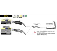 ARROW Échappement MAXI RACE TECH DARK aluminium pour BMW F 750 GS/ F 850 GS année modèle 2021-