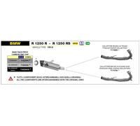 ARROW Échappement MAXI RACE TECH pour BMW R1250R / R1250RS 2019-, aluminium