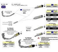 ARROW Échappement RACE TECH pour BMW S1000RR 2015-16 / S1000R 2014-16 en aluminium, noir
