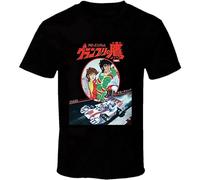Arrow Emblem Hawk of The Grand Prix No Taka Retro Japanese Anime Cartoon T Shirt Black M