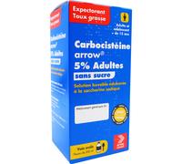 Arrow Generiques Carbocisteine 5% Adultes Sans Sucre Solution Buvable Flacon 200ml