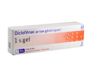Arrow Generiques Diclofénac 1% Gel 20 Applications Par 2,5g Tube 50g